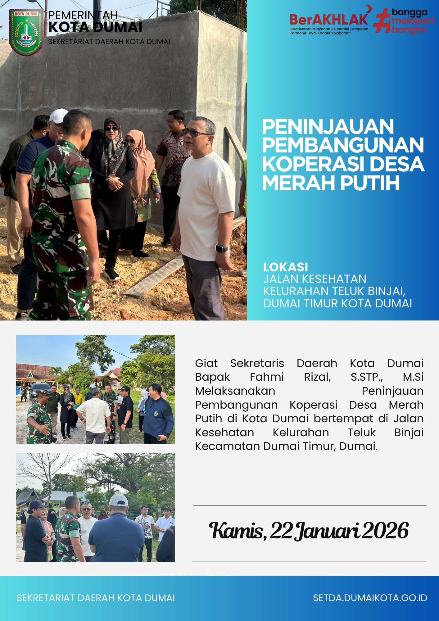 Peninjauan Pembangunan Koperasi Desa Merah Putih