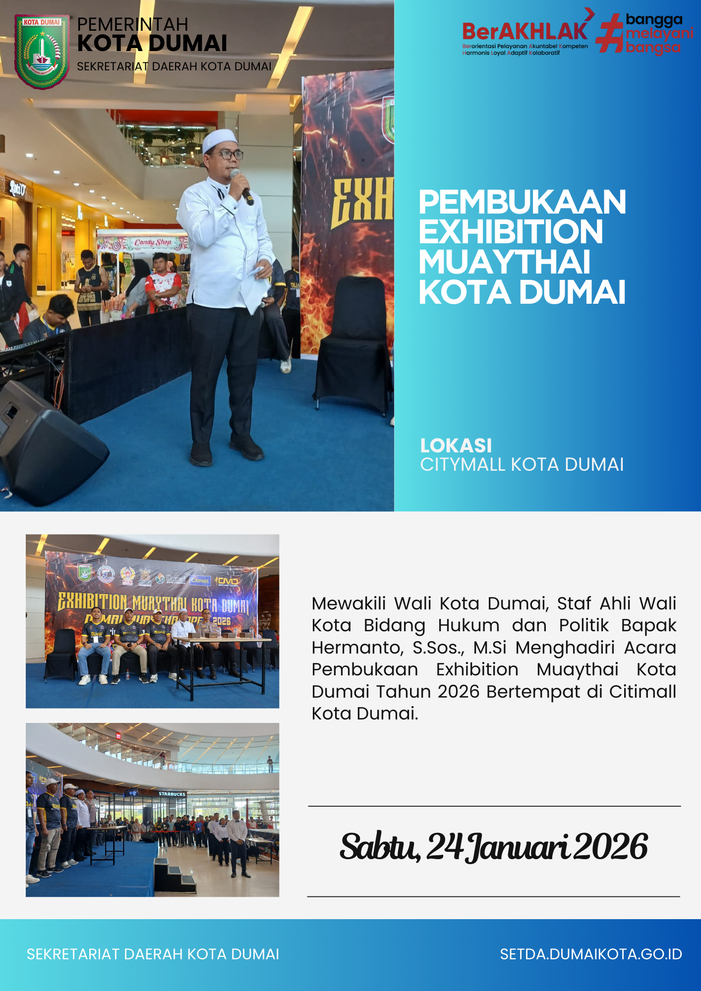 Pembukaan Exhibition Muaythai Kota Dumai